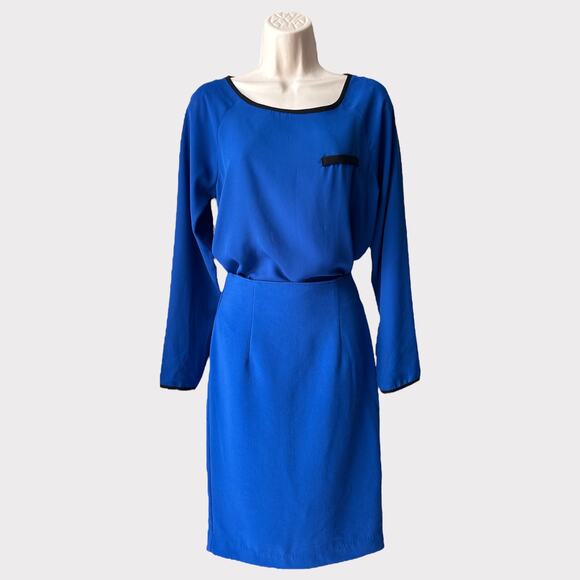 Forever 21 Blouse and Skirt Set, Size S, Blue - Picture 1 of 14